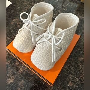 Hermes baby booties